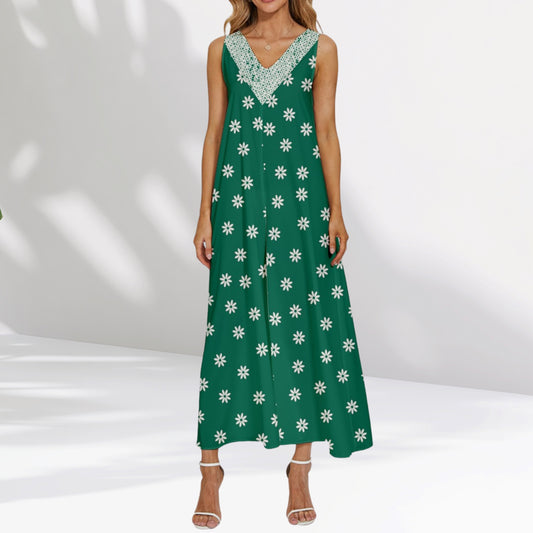 Floral Sleeveless Loose Fit Jumpsuit