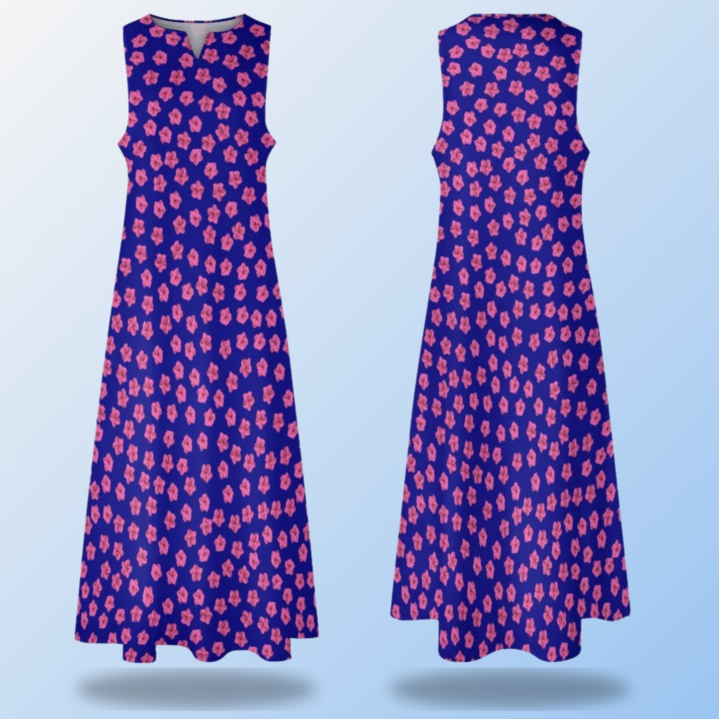Sleeveless Maxi Dress with Pockets