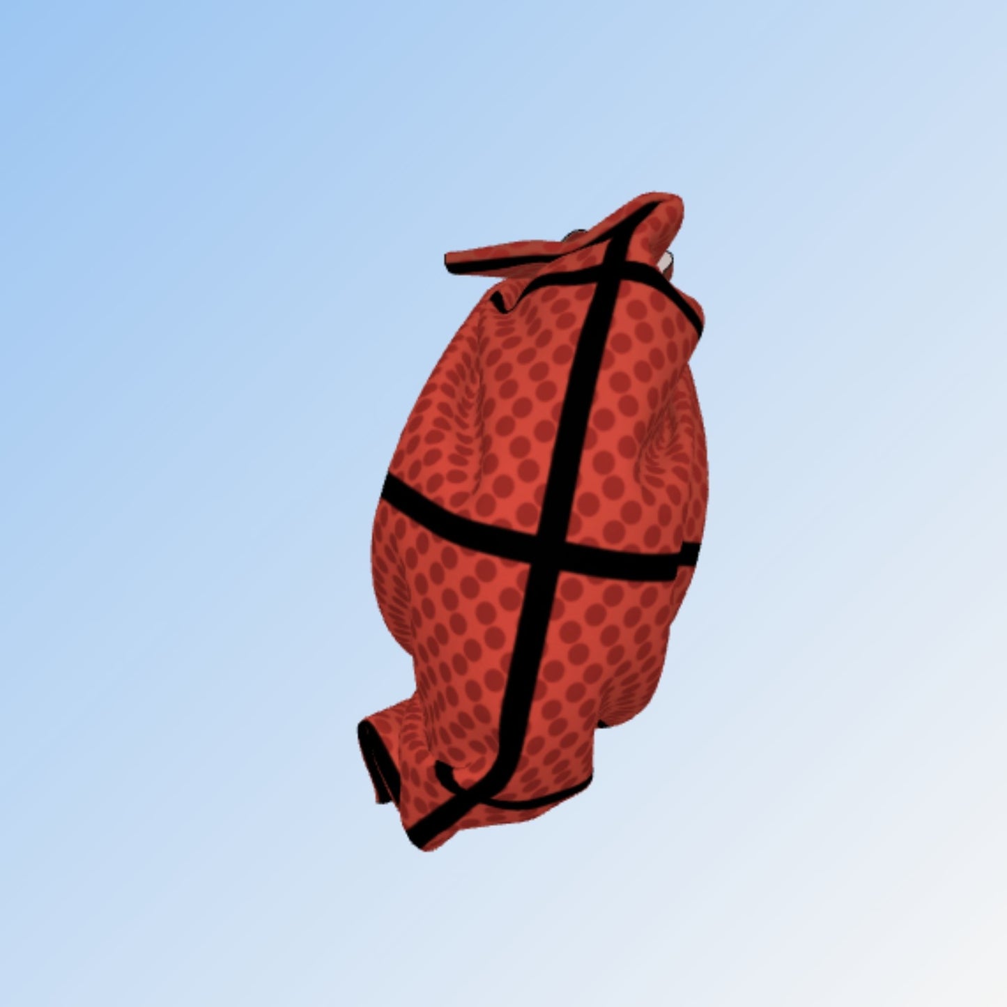 Origami Cloth Imitation Basketball Pattern Tote Bag